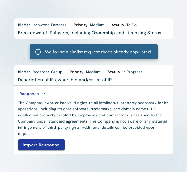 Reuse prior answers automatically