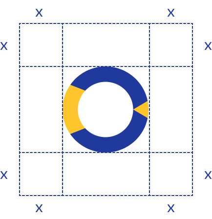 Icon exclusion zone diagram